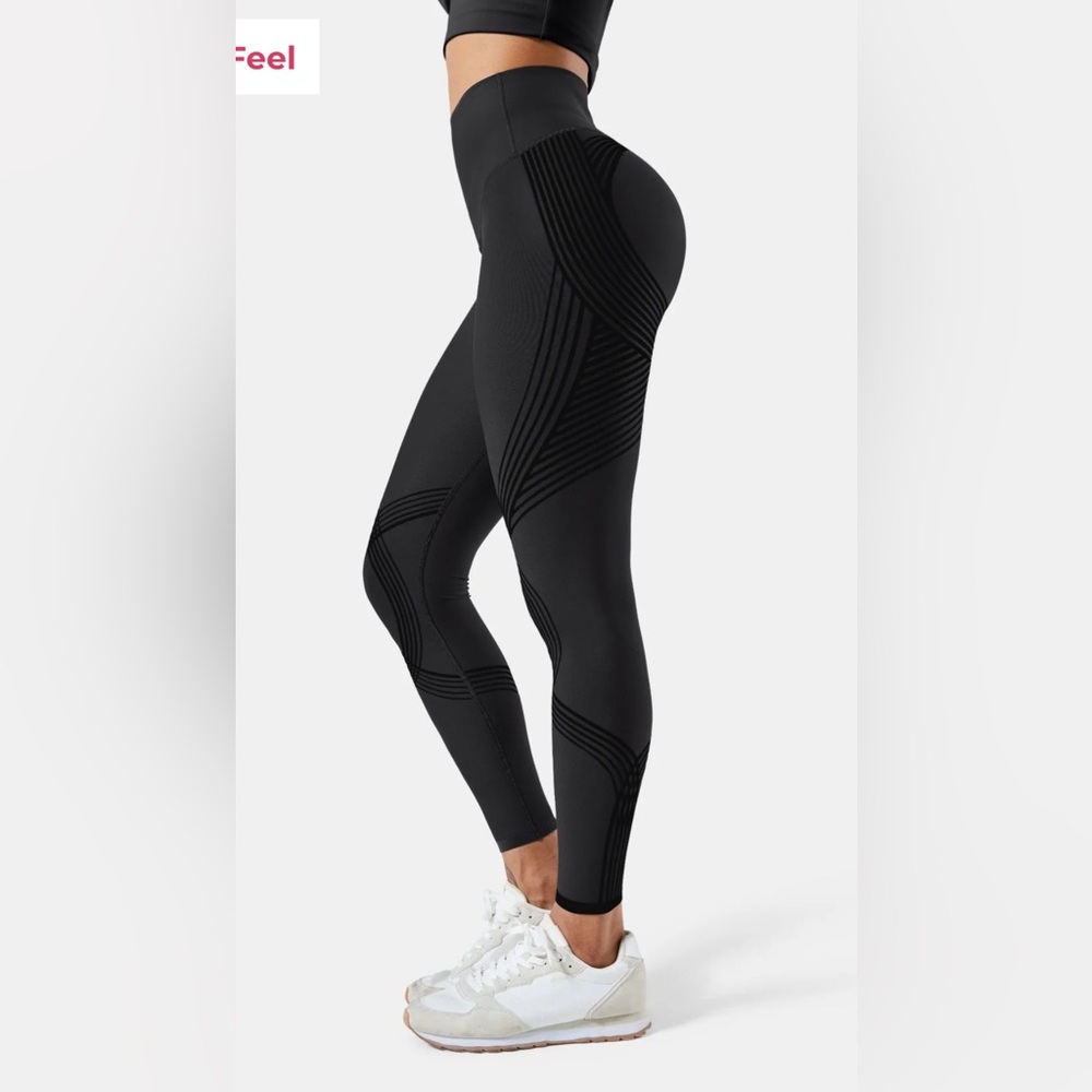 Seamless High-Waist Black Leggings
